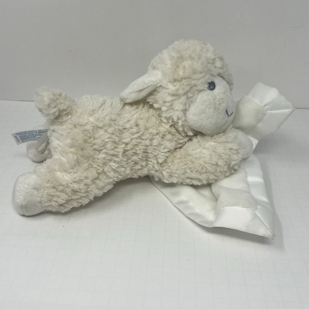 Aurora World Lamb Sheep Lovey Plush Soft Baby Toy 9 Inch